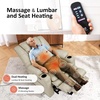 image:imageMCombo Triple Motor Power Lift Recliner Chair with Massage and Dual Heating Adjustable Headrest for Elderly People Faux Leather 7632 Blue MediumBeige