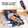 image:imageMCombo Triple Motor Power Lift Recliner Chair with Massage and Dual Heating Adjustable Headrest for Elderly People Faux Leather 7632 Blue MediumBlue