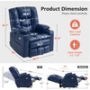 image:imageMCombo Triple Motor Power Lift Recliner Chair with Massage and Dual Heating Adjustable Headrest for Elderly People Faux Leather 7632 Blue MediumBlue