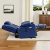 image:imageMCombo Triple Motor Power Lift Recliner Chair with Massage and Dual Heating Adjustable Headrest for Elderly People Faux Leather 7632 Blue MediumBlue