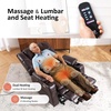 image:imageMCombo Triple Motor Power Lift Recliner Chair with Massage and Dual Heating Adjustable Headrest for Elderly People Faux Leather 7632 Blue MediumDark Brown