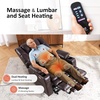 image:imageMCombo Triple Motor Power Lift Recliner Chair with Massage and Dual Heating Adjustable Headrest for Elderly People Faux Leather 7632 Blue MediumDark Brown