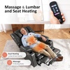 image:imageMCombo Triple Motor Power Lift Recliner Chair with Massage and Dual Heating Adjustable Headrest for Elderly People Faux Leather 7632 Blue MediumDark Grey