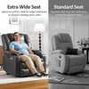 image:imageMCombo Triple Motor Power Lift Recliner Chair with Massage and Dual Heating Adjustable Headrest for Elderly People Faux Leather 7632 Blue MediumDark Grey