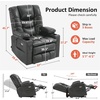 image:imageMCombo Triple Motor Power Lift Recliner Chair with Massage and Dual Heating Adjustable Headrest for Elderly People Faux Leather 7632 Blue MediumDark Grey
