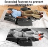 image:imageMCombo Triple Motor Power Lift Recliner Chair with Massage and Dual Heating Adjustable Headrest for Elderly People Faux Leather 7632 Blue MediumDark Grey