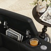 image:imageMCombo Triple Motors Power Recliner Chair with Power Headrest amp Lumbar Support for Living Room Home Theater Seating with Armrest Storage Tray Table and Dual Charging Ports HTS708 GreyBlack