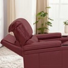 image:imageMCombo Triple Motors Power Recliner Chair with Power Headrest amp Lumbar Support for Living Room Home Theater Seating with Armrest Storage Tray Table and Dual Charging Ports HTS708 GreyRed