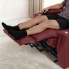 image:imageMCombo Triple Motors Power Recliner Chair with Power Headrest amp Lumbar Support for Living Room Home Theater Seating with Armrest Storage Tray Table and Dual Charging Ports HTS708 GreyRed