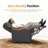 image:imageMCombo Triple Motors Power Recliner Chair with Power Headrest amp Lumbar Support for Living Room Home Theater Seating with Armrest Storage Tray Table and Dual Charging Ports HTS708 GreyGrey