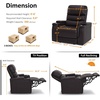 image:imageMCombo Triple Motors Power Recliner Chair with Power Headrest amp Lumbar Support for Living Room Home Theater Seating with Armrest Storage Tray Table and Dual Charging Ports HTS708 GreyBrown