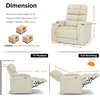 image:imageMCombo Triple Motors Power Recliner Chair with Power Headrest amp Lumbar Support for Living Room Home Theater Seating with Armrest Storage Tray Table and Dual Charging Ports HTS708 GreyBeige