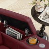 image:imageMCombo Triple Motors Power Recliner Chair with Power Headrest amp Lumbar Support for Living Room Home Theater Seating with Armrest Storage Tray Table and Dual Charging Ports HTS708 GreyRed