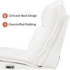 image:imageMCombo Wall Hugger Armless Power Recliner Chair with USB Ports 295 Extra Wide Seat Oversized Fabric Powered Reclining Sofa for Living Room Small Space ALR01Cream White