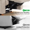 image:imageMCombo Wall Hugger Power Recliner Chair for Small Spaces Living Room RV USB amp TypeC Charging Ports Extra Wide 24 Seat Rolled Arm Electric Reclining Chair PetFriendly Fabric PR630 Dark BrownBeige
