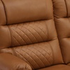 image:imageMCombo Zero Gravity Power Loveseat Recliner with Console Heat and Vibration Massage Reclining Loveseat Sofa with USB Ports Cup Holders for Living Room Faux Leather PR622Sets Navy BlueSaddle