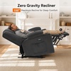 image:imageMCombo Zero Gravity Power Loveseat Sofa with Console Heat and Massage Reclining Loveseat for Living Room Fabric 6035SET Grey Loveseat with ConsoleGrey