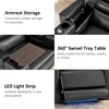 image:imageMCombo Zero Gravity Power Recliner Chair with Adjustable Headrest for Living Room Home Theater Seating Recliner with 360 Swivel Tray Table USB amp TypeC Ports LED Lighting Armrest Storage HTS555Black