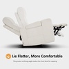 image:imageMCombo Zero Gravity Power Recliner Chair with Adjustable Headrest for Living Room Home Theater Seating Recliner with 360 Swivel Tray Table USB amp TypeC Ports LED Lighting Armrest Storage HTS555Beige
