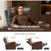 image:imageMCombo Zero Gravity Power Recliner Chair with Adjustable Headrest for Living Room Home Theater Seating Recliner with 360 Swivel Tray Table USB amp TypeC Ports LED Lighting Armrest Storage HTS555Grey