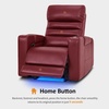 image:imageMCombo Zero Gravity Power Recliner Chair with Adjustable Headrest for Living Room Home Theater Seating Recliner with 360 Swivel Tray Table USB amp TypeC Ports LED Lighting Armrest Storage HTS555Red