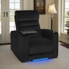 image:imageMCombo Zero Gravity Power Recliner Chair with Adjustable Headrest for Living Room Home Theater Seating Recliner with 360 Swivel Tray Table USB amp TypeC Ports LED Lighting Armrest Storage HTS555Black