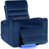 image:imageMCombo Zero Gravity Power Recliner Chair with Adjustable Headrest for Living Room Home Theater Seating Recliner with 360 Swivel Tray Table USB amp TypeC Ports LED Lighting Armrest Storage HTS555Blue