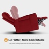 image:imageMCombo Zero Gravity Power Recliner Chair with Adjustable Headrest for Living Room Home Theater Seating Recliner with 360 Swivel Tray Table USB amp TypeC Ports LED Lighting Armrest Storage HTS555Red