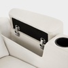 image:imageMCombo Zero Gravity Power Recliner Chair with Adjustable Headrest for Living Room Home Theater Seating Recliner with 360 Swivel Tray Table USB amp TypeC Ports LED Lighting Armrest Storage HTS555Beige