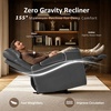image:imageMCombo Zero Gravity Power Recliner Chair with Adjustable Headrest for Living Room Home Theater Seating Recliner with 360 Swivel Tray Table USB amp TypeC Ports LED Lighting Armrest Storage HTS555Grey