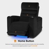 image:imageMCombo Zero Gravity Power Recliner Chair with Adjustable Headrest for Living Room Home Theater Seating Recliner with 360 Swivel Tray Table USB amp TypeC Ports LED Lighting Armrest Storage HTS555Black