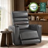 image:imageMCombo Zero Gravity Power Recliner Chair with Adjustable Headrest for Living Room Home Theater Seating Recliner with 360 Swivel Tray Table USB amp TypeC Ports LED Lighting Armrest Storage HTS555Grey