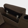 image:imageMCombo Zero Gravity Power Recliner Chair with Adjustable Headrest for Living Room Home Theater Seating Recliner with 360 Swivel Tray Table USB amp TypeC Ports LED Lighting Armrest Storage HTS555Brown