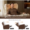 image:imageMCombo Zero Gravity Power Recliner Chair with Adjustable Headrest for Living Room Home Theater Seating Recliner with 360 Swivel Tray Table USB amp TypeC Ports LED Lighting Armrest Storage HTS555Beige