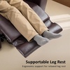 image:imageMCombo Zero Gravity Power Recliner Chair with Adjustable Headrest for Living Room Home Theater Seating Recliner with 360 Swivel Tray Table USB amp TypeC Ports LED Lighting Armrest Storage HTS555Brown