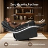 image:imageMCombo Zero Gravity Power Recliner Chair with Adjustable Headrest for Living Room Home Theater Seating Recliner with 360 Swivel Tray Table USB amp TypeC Ports LED Lighting Armrest Storage HTS555Black