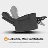 image:imageMCombo Zero Gravity Power Recliner Chair with Adjustable Headrest for Living Room Home Theater Seating Recliner with 360 Swivel Tray Table USB amp TypeC Ports LED Lighting Armrest Storage HTS555Grey