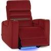 image:imageMCombo Zero Gravity Power Recliner Chair with Adjustable Headrest for Living Room Home Theater Seating Recliner with 360 Swivel Tray Table USB amp TypeC Ports LED Lighting Armrest Storage HTS555Red