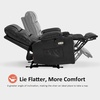 image:imageMCombo Zero Gravity Power Recliner Chair with Heat and Vibration Massage Reclining Chair with USB Ports Cup Holders for Living Room Faux Leather PR621 Dark BrownBlack