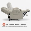 image:imageMCombo Zero Gravity Power Recliner Chair with Heat and Vibration Massage Reclining Chair with USB Ports Cup Holders for Living Room Faux Leather PR621 Dark BrownLight Grey