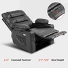 image:imageMCombo Zero Gravity Power Recliner Chair with Heat and Vibration Massage Reclining Chair with USB Ports Cup Holders for Living Room Faux Leather PR621 Dark BrownDark Grey