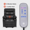 image:imageMCombo Zero Gravity Power Recliner Chair with Heat and Vibration Massage Reclining Chair with USB Ports Cup Holders for Living Room Faux Leather PR621 Dark BrownBlack