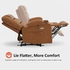 image:imageMCombo Zero Gravity Power Recliner Chair with Heat and Vibration Massage Reclining Chair with USB Ports Cup Holders for Living Room Faux Leather PR621 Dark BrownSaddle