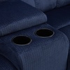 image:imageMCombo Zero Gravity Power Recliner Sofa with Drop Down Table Heat and Vibration Massage 3 Seater Dual Reclining Couch with USB Ports Cup Holders for Living Room Fabric RS6236 GreyNavy Blue