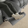 image:imageMCombo Zero Gravity Power Reclining Sofa with Heat and Vibration Massage 3 Seater Reclining Couch with USB Ports Cup Holders for Living Room Fabric PR648SET Dark BrownGrey