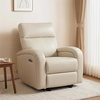 image:imageMCombo Zero Wall Recliner Chair Power Wall Hugger Recliner with USB amp TypeC Dual Charge Ports for Small Space Living Room RV PR644 Dark GreyBeige