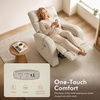 image:imageMCombo Zero Wall Recliner Chair Power Wall Hugger Recliner with USB amp TypeC Dual Charge Ports for Small Space Living Room RV PR644 Dark GreyBeige