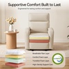 image:imageMCombo Zero Wall Recliner Chair Power Wall Hugger Recliner with USB amp TypeC Dual Charge Ports for Small Space Living Room RV PR644 Dark GreyBeige