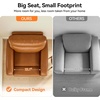 image:imageMCombo Zero Wall Recliner Chair Power Wall Hugger Recliner with USB amp TypeC Dual Charge Ports for Small Space Living Room RV PR644 Dark GreyCognac Brown