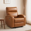image:imageMCombo Zero Wall Recliner Chair Power Wall Hugger Recliner with USB amp TypeC Dual Charge Ports for Small Space Living Room RV PR644 Dark GreyCognac Brown